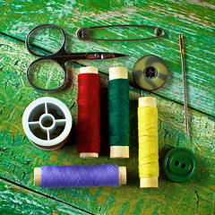 Image showing Sewing Items Concept