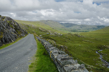 Image showing Road leading to the Healy Pass, Ireland, Europe