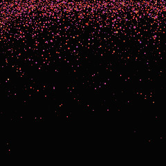 Image showing Red Confetti Isolated