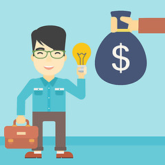 Image showing Successful business idea vector illustration.