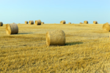 Image showing stack of straw in the field