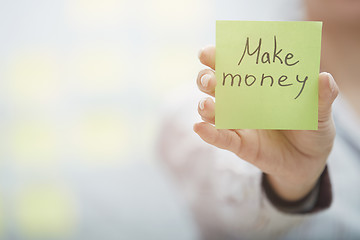 Image showing Make money