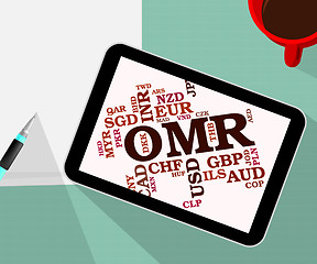 Image showing Omr Currency Indicates Oman Rials And Currencies