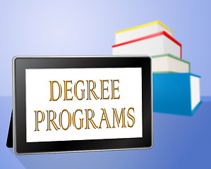 Image showing Degree Programs Represents Books Bachelor\'s And Internet