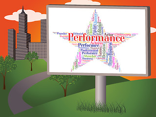 Image showing Performance Star Means Theatrical Theaters And Entertainment