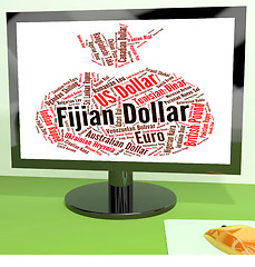 Image showing Fijian Dollar Indicates Foreign Exchange And Broker