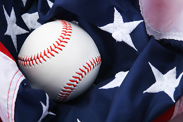 Image showing baseball and stars