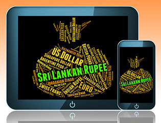 Image showing Sri Lankan Rupee Indicates Forex Trading And Banknotes