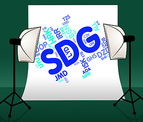 Image showing Sdg Currency Shows Exchange Rate And Forex