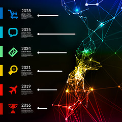 Image showing Timeline infographic vector illustration