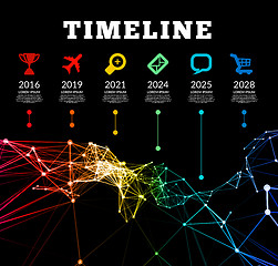 Image showing Timeline infographic vector illustration