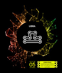 Image showing Zodiac Signs in form of lines, dots connected