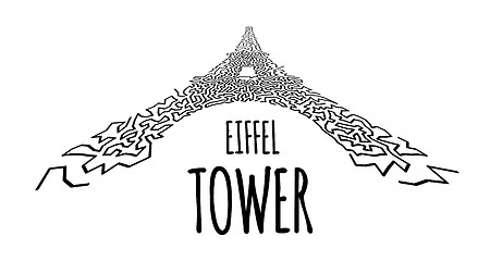 Image showing Eiffel Tower vector