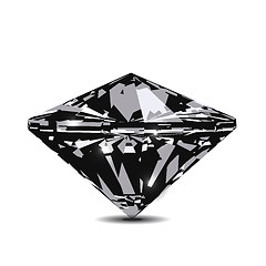 Image showing Diamond in front view. Vector illustration