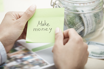 Image showing Make money