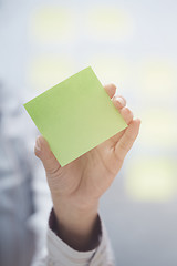 Image showing Adhesive note with emplty space