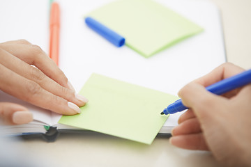 Image showing Sticky note with empty space