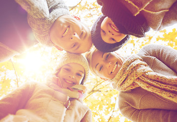 Image showing happy family in autumn park