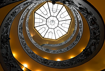 Image showing Round Vatican steps