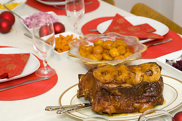 Image showing christmas dinner