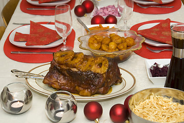 Image showing christmas table
