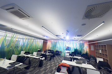 Image showing empty it classroom