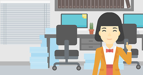 Image showing Businesswoman having business idea.