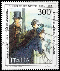 Image showing Giuseppe De Nittis Stamp