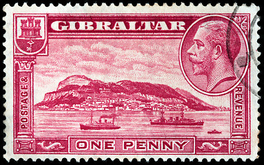 Image showing Gibraltar Rock Stamp