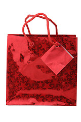 Image showing red giftbag