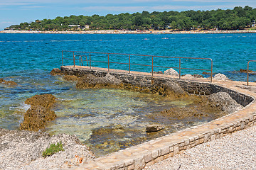 Image showing Rocky beach in Istria, Croatia