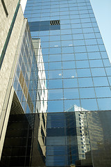 Image showing close up of office building or skyscraper and sky