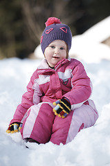 Image showing little girl at winter day