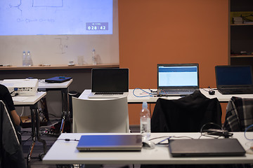 Image showing empty it classroom