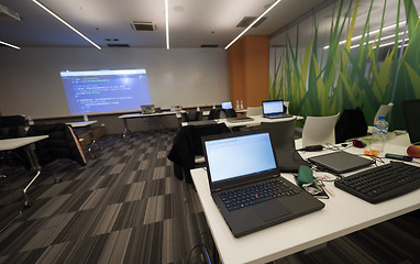 Image showing empty it classroom