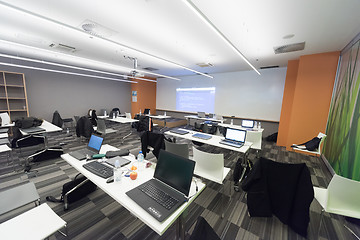 Image showing empty it classroom