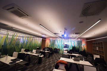 Image showing empty it classroom