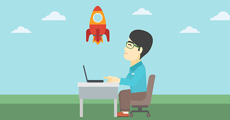 Image showing Business start up vector illustration.