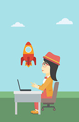 Image showing Business start up vector illustration.