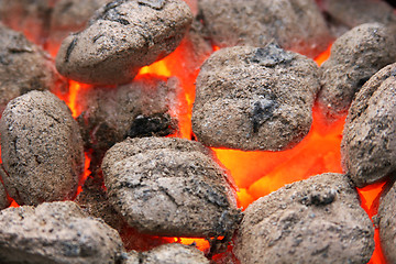 Image showing charcoal brickets