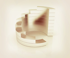 Image showing Abstract structure. 3D illustration. Vintage style.