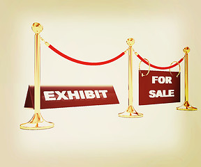 Image showing Exhibition . 3D illustration. Vintage style.