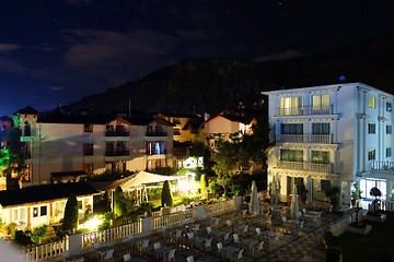 Image showing Summer resort by night