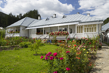 Image showing Traditional house with nearly garden