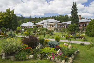 Image showing Beautiful garden and nuns house