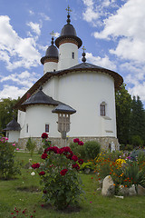 Image showing Varatec Monastery garden