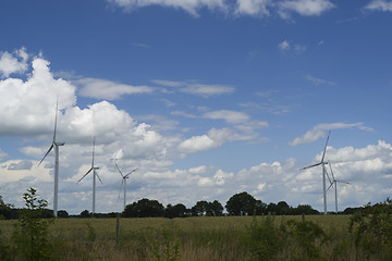 Image showing Wind turbines