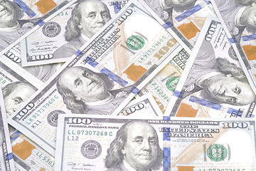 Image showing Money background, dollar bills