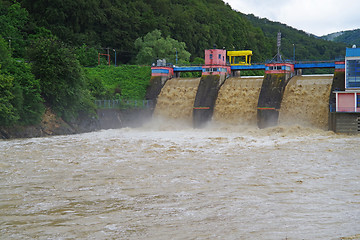 Image showing Drainage, dam flood