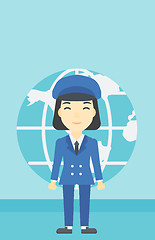 Image showing Businesswoman taking part in global business.